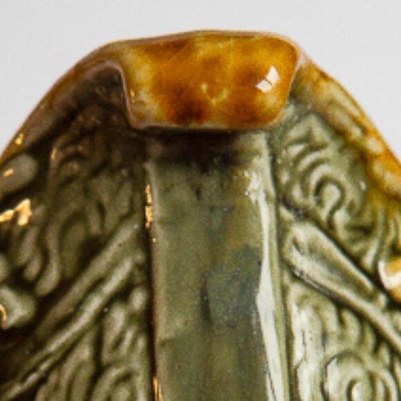 Antique European Majolica Pedestal Vase 19th Century - Picture 12 of 15